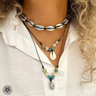 Seashell Leather necklace