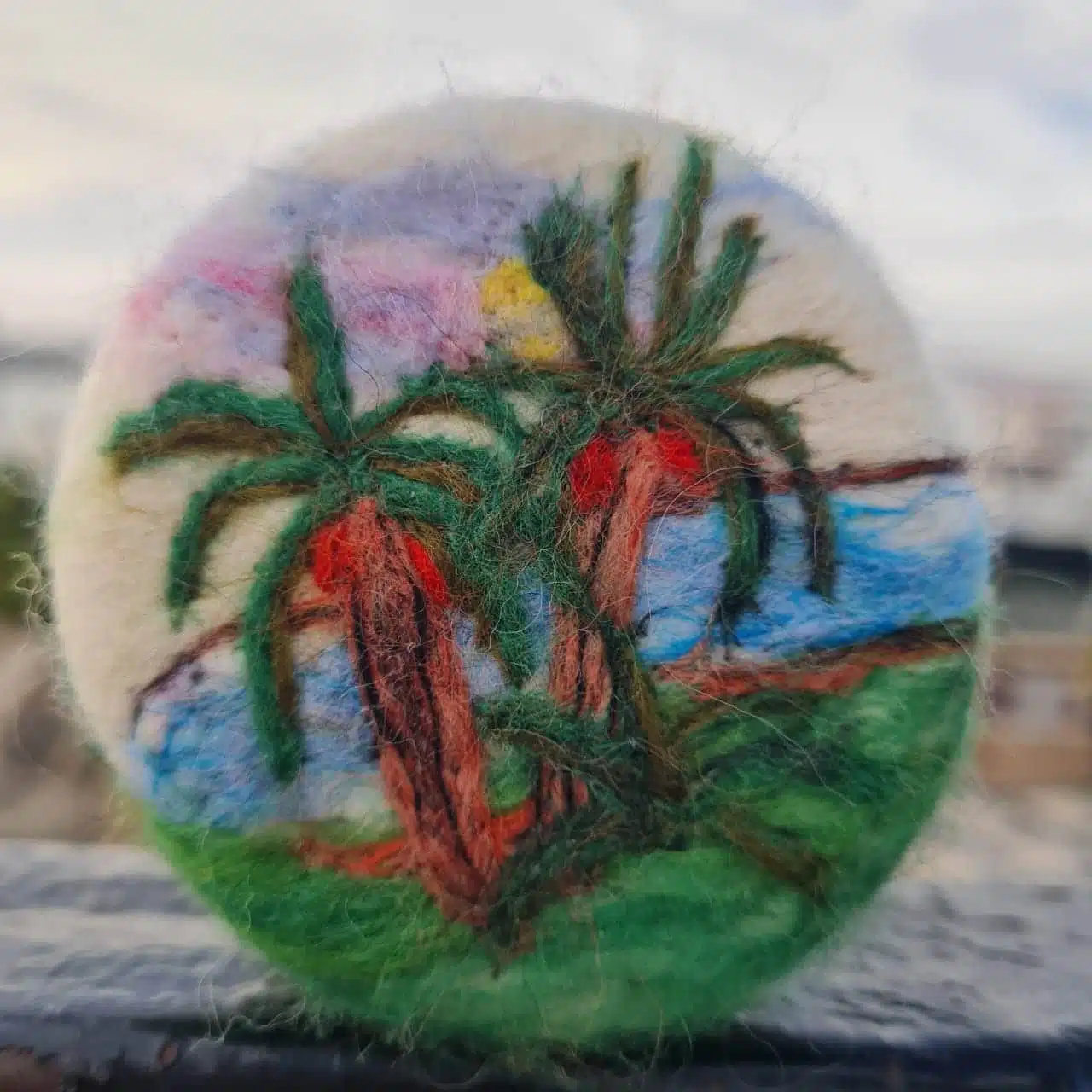 JUST FROM NATURE, Circular Natural Alpaca and Merino Goatmilk Felted Soap. 2 bd1198fe b4fd 4553 800c 678762326481