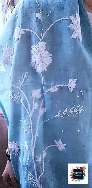 Ocean Breeze Linen Shawl 1 Ocean Breeze Linen Shawl