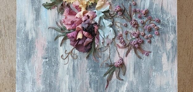 Floral Sculpture Painting by Fatma Heshmat