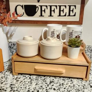 Step Tray natural wood