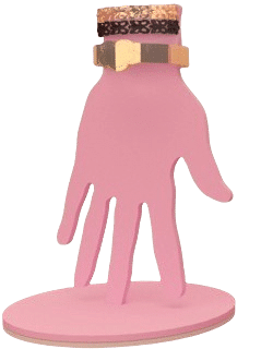 An accessories holder for bracelets