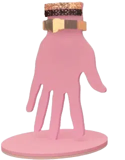 An accessories holder for bracelets