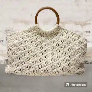 large macrame bag