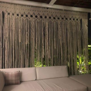 Macrame curtain