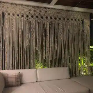 Macrame curtain
