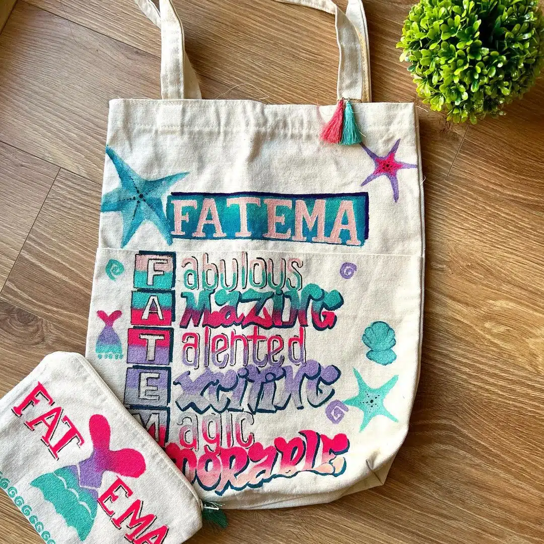 Name style totebag 2 fatema2