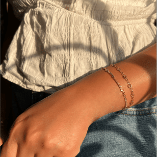 Crystal bracelet stack