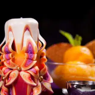 Ice Cream colored Candle