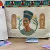 Pharaonic style square totebag
