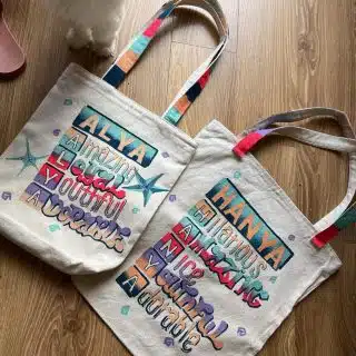 Name style totebag