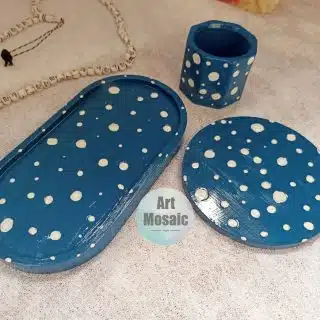 Jesmonite Blue Set A