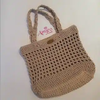 Waffle beige bag