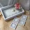 Mosaic Tray and coasters C