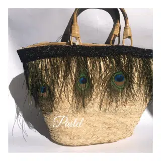 Feathers beach bag
