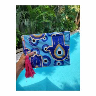 Plastic wrapped pouch 🧿💙