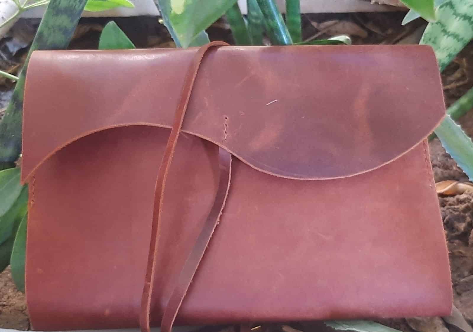 Handmade Pull Up Leather Refillable Journal & Book Cover 1 Handmade Pull Up Leather Refillable Journal & Book Cover