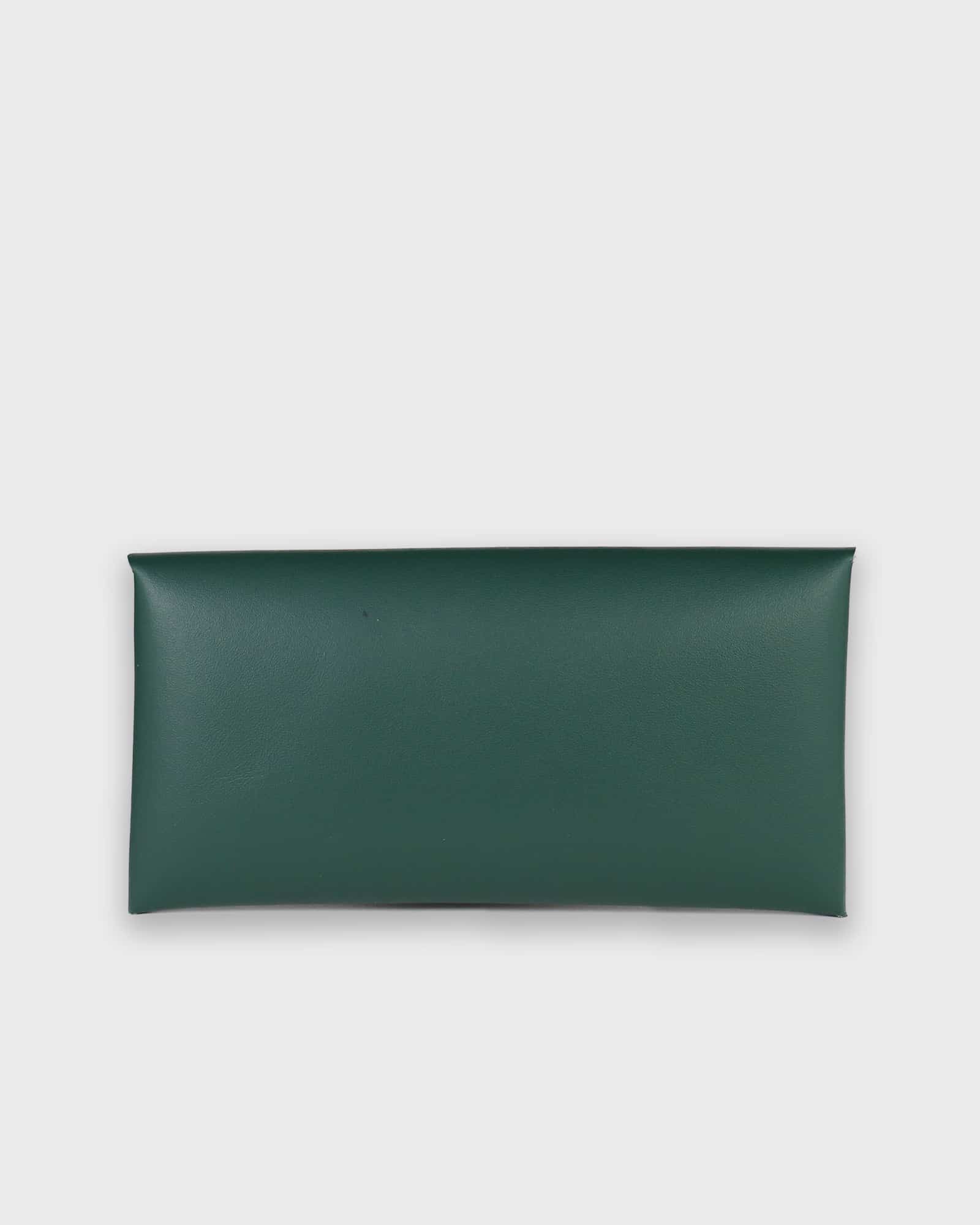 leather wallet 11 leather wallet green back
