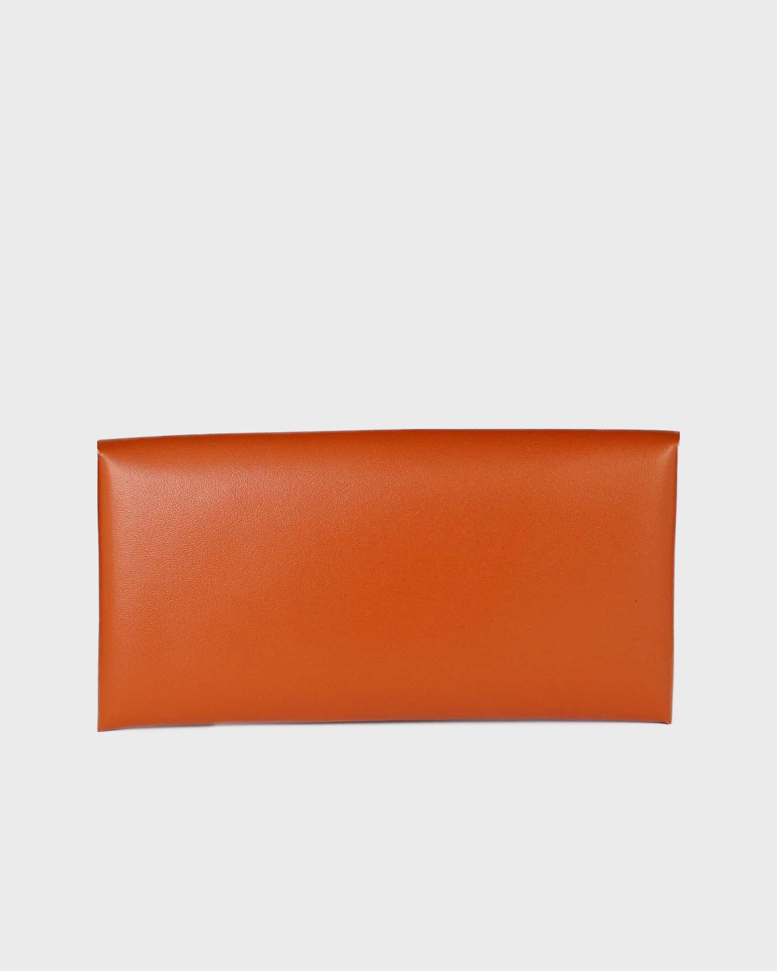 leather wallet 12 leather wallet orange back
