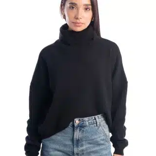 Black knit jumper