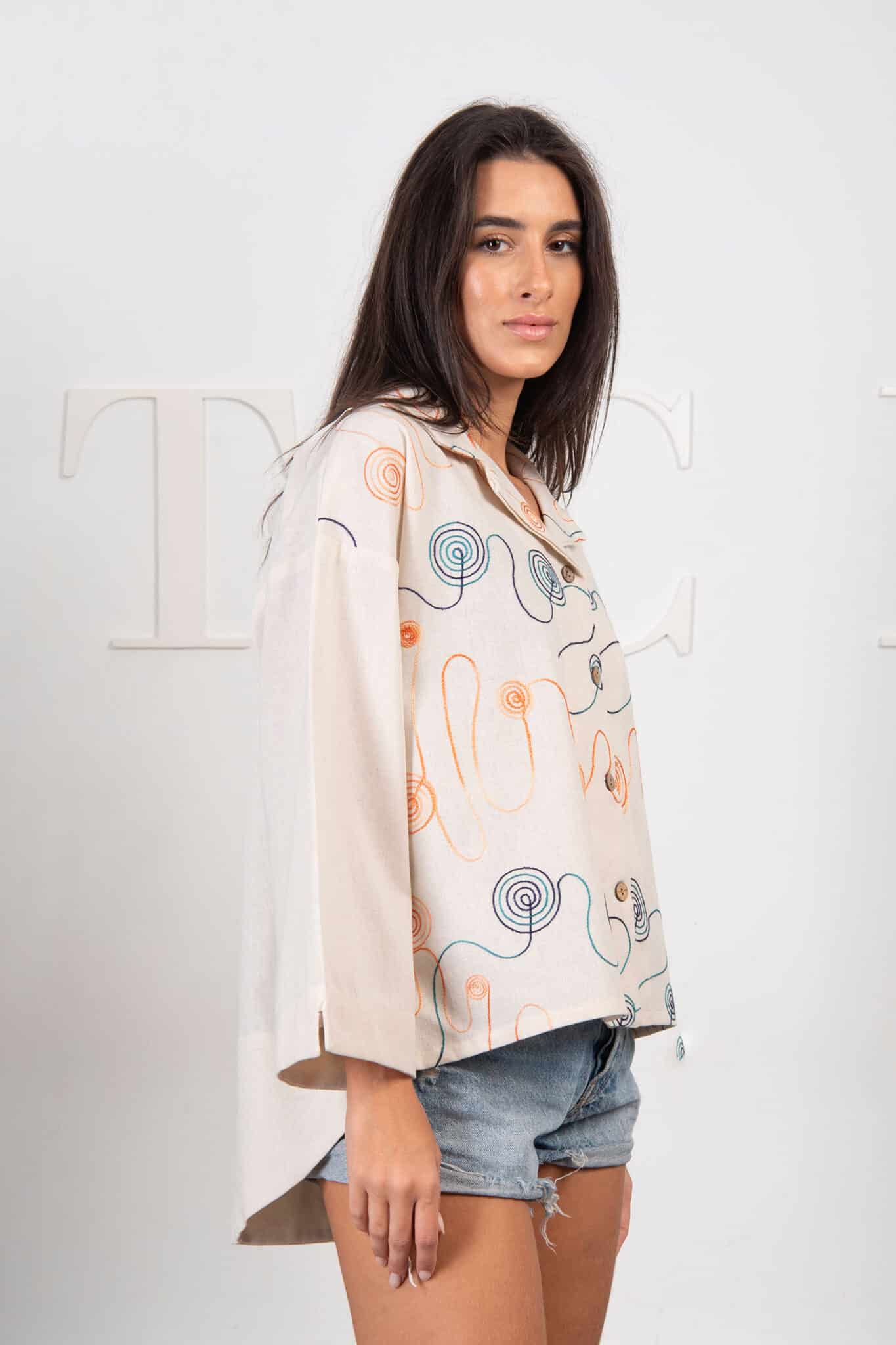 Embroidered linen top 2 mitcha 37586 scaled