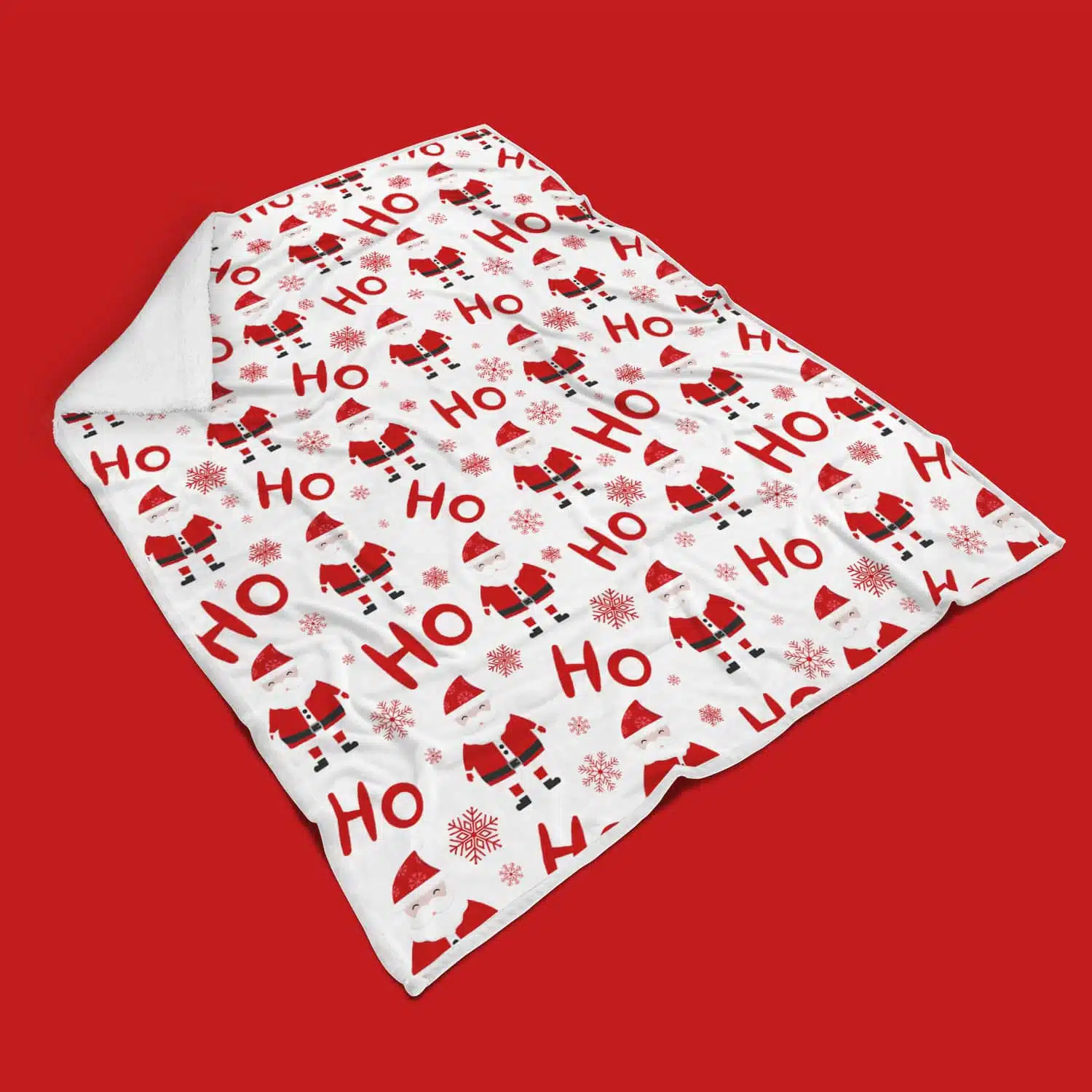 HO HO Christmas blanket 2 mockup blanket 7
