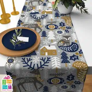 christmas grey & blue