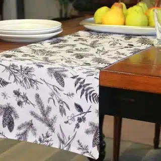 christmas black leaves