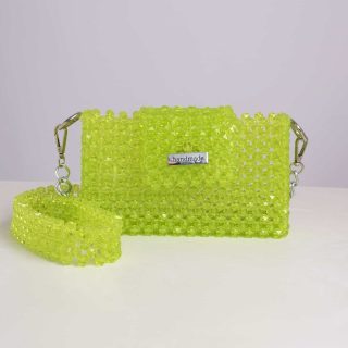 Handmade small beaded bag.