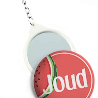 Mirror Pin Keychain - Palestine2