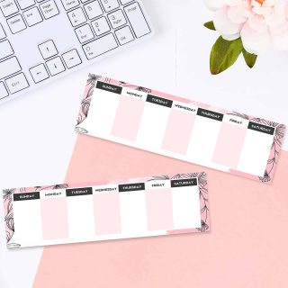 Weekly Planner Note Pad- Pink color