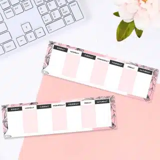 Weekly Planner Note Pad- Pink color