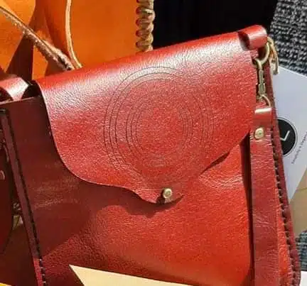 Handmade Yellow Crossbody Bag 2 pocket