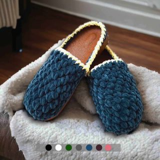 Crochet slippers