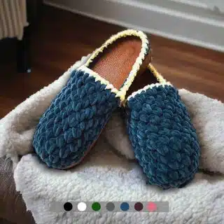 Crochet slippers
