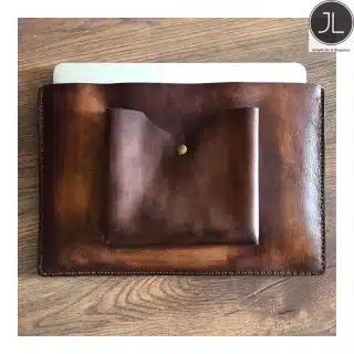 Handmade Pull Up Leather Laptop Sleeve