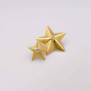 Summer Night Collection, 3D Medium & Small Stars With Zircon