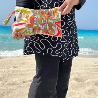 You Got This Fabric Clutch