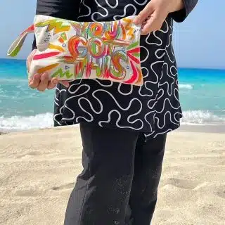 You Got This Fabric Clutch