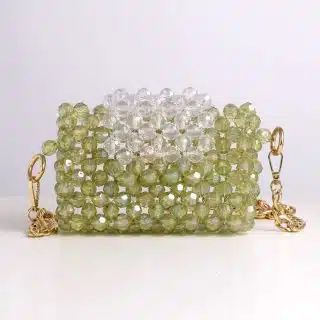 Hand made beads bag.