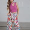 flowered pants