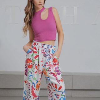 flowered pants