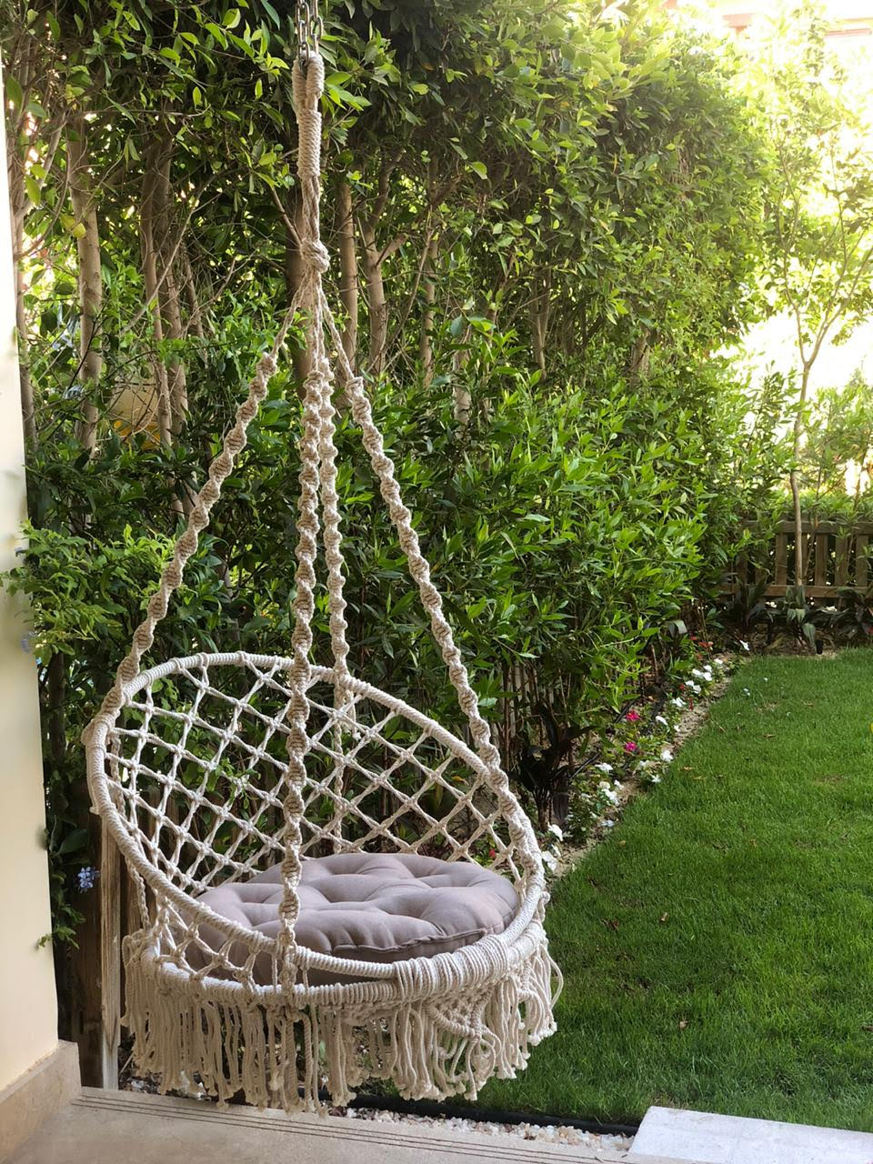 Macrame swing 1 Macrame swing