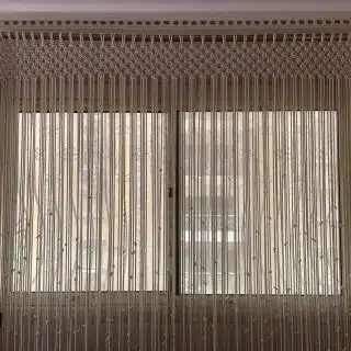 Macrame curtain