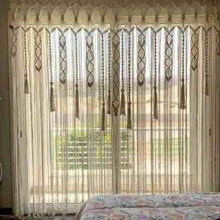 Macrame curtain
