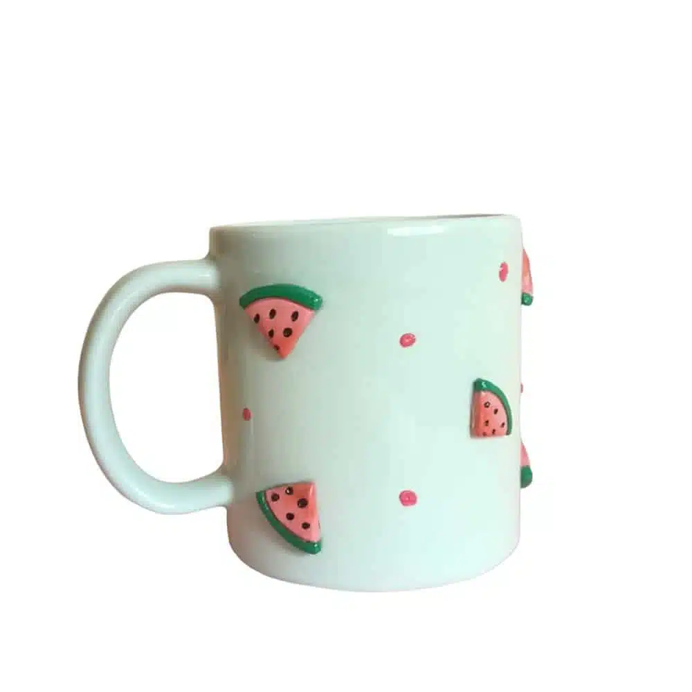 Watermelon - Mint green Porcelain Mug - 300ml 1 Watermelon - Mint green Porcelain Mug - 300ml