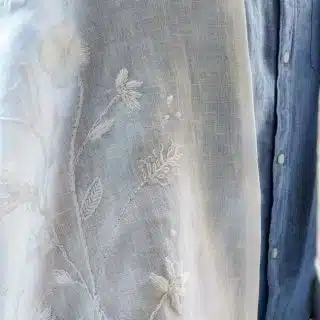 Angelic White Linen Shawl