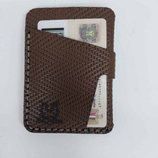 brown card holder