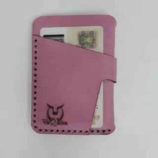 pink card holder