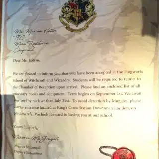 Hogwarts acceptance letter Blankie (choose blanket type)